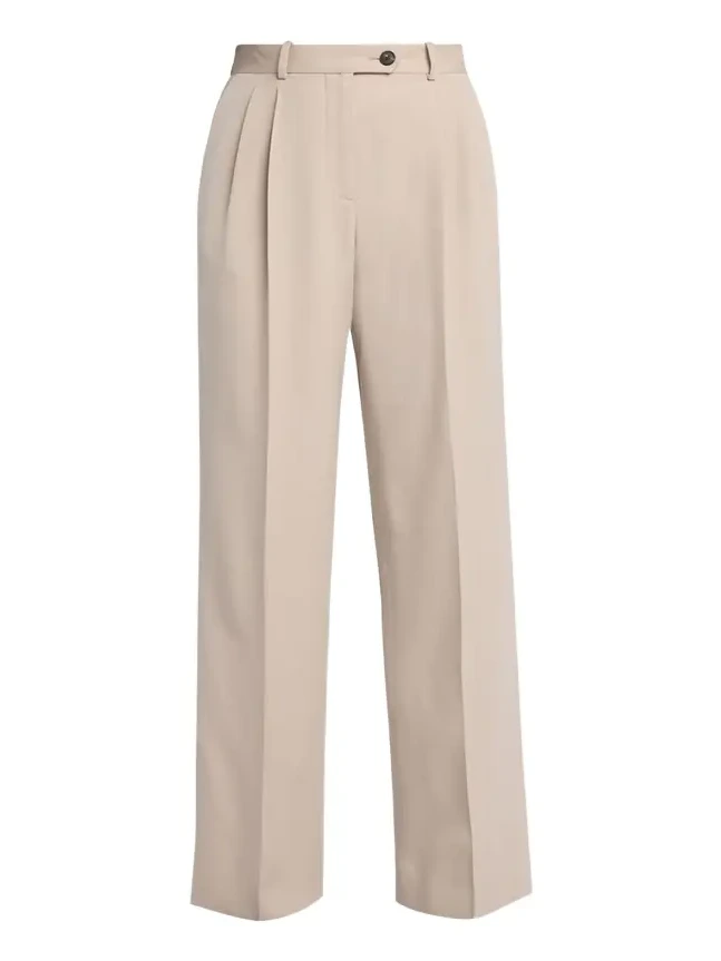 Virgil Double-Pleated Straight-Leg Pants