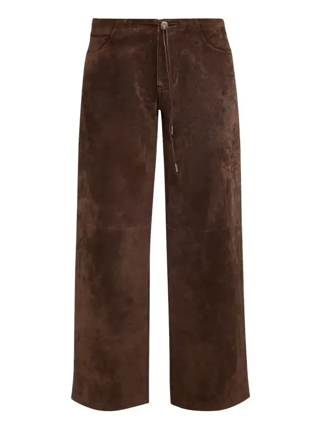 STILL HERE Cool Suede Low-Rise Jeans