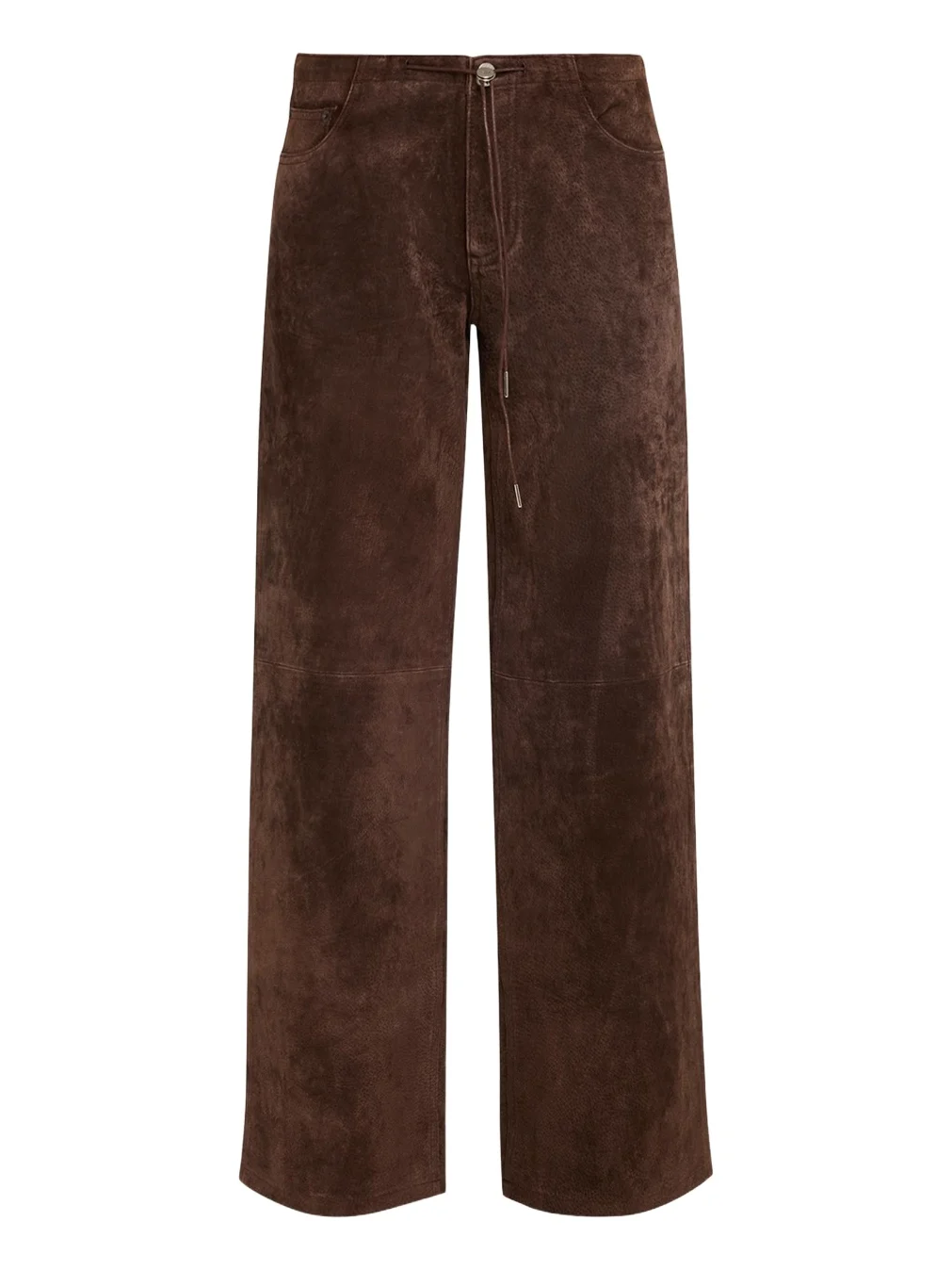 STILL HERE Cool Suede Low-Rise Jeans