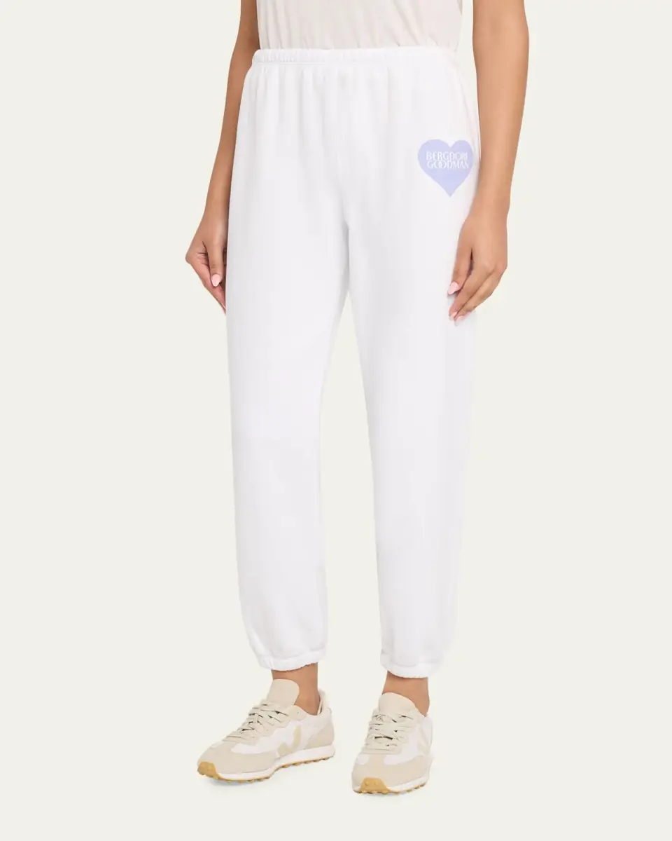 Sprwmn Logo Heart Fleece Sweatpants | Thumbnail 4 Sprwmn Logo Heart Fleece Sweatpants | Thumbnail 4