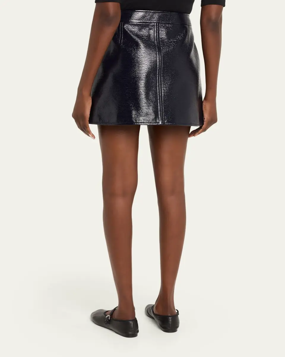 Courrèges Reedition Vinyl Mini Skirt | Thumbnail 11