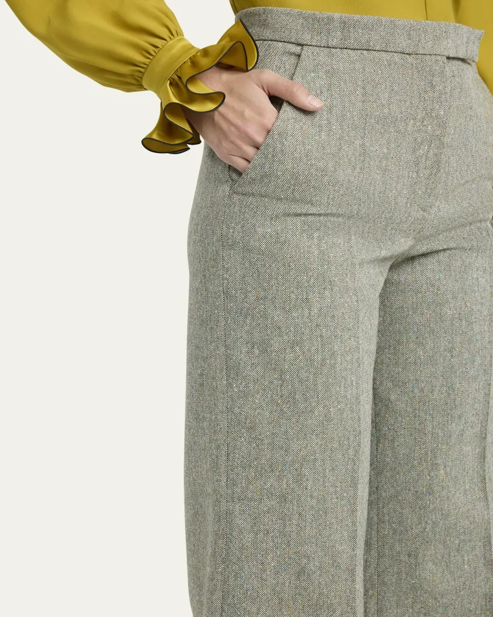 Valentino Garavani Pleated Wool-Blend Trousers | Thumbnail 5 Valentino Garavani Pleated Wool-Blend Trousers | Thumbnail 5