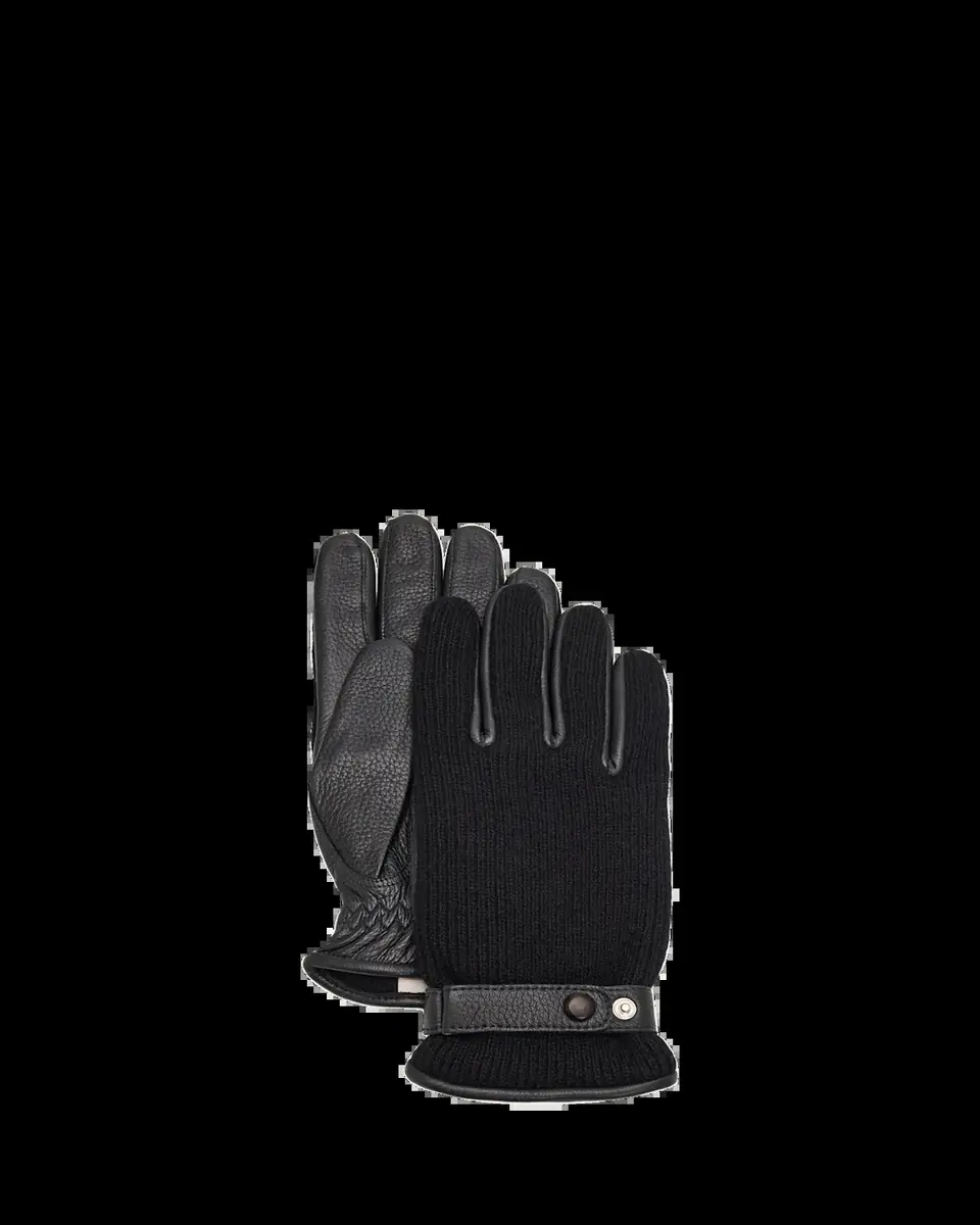 Hestra Gloves Men's Christopher Elk Leather and Cashmere Knit Gloves | Thumbnail 2 Hestra Gloves Men's Christopher Elk Leather and Cashmere Knit Gloves | Thumbnail 2