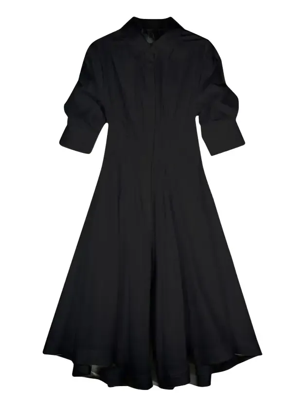 Jazz Poplin Pintuck Midi Shirtdress Jazz Poplin Pintuck Midi Shirtdress