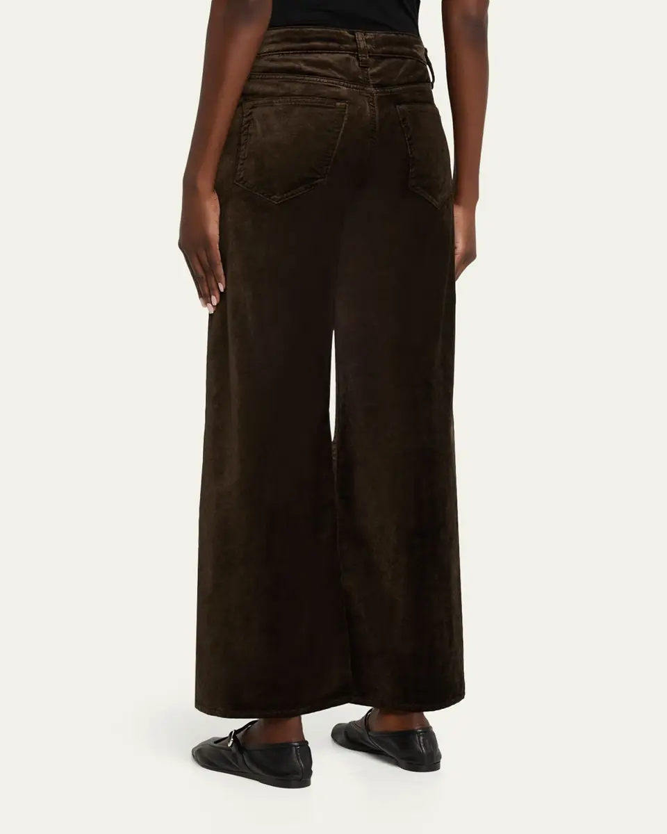 Frame Le Slim Palazzo Velvet Jeans | Thumbnail 3 Frame Le Slim Palazzo Velvet Jeans | Thumbnail 3