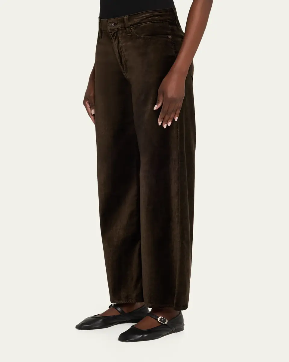 Frame Le Slim Palazzo Velvet Jeans | Thumbnail 4 Frame Le Slim Palazzo Velvet Jeans | Thumbnail 4