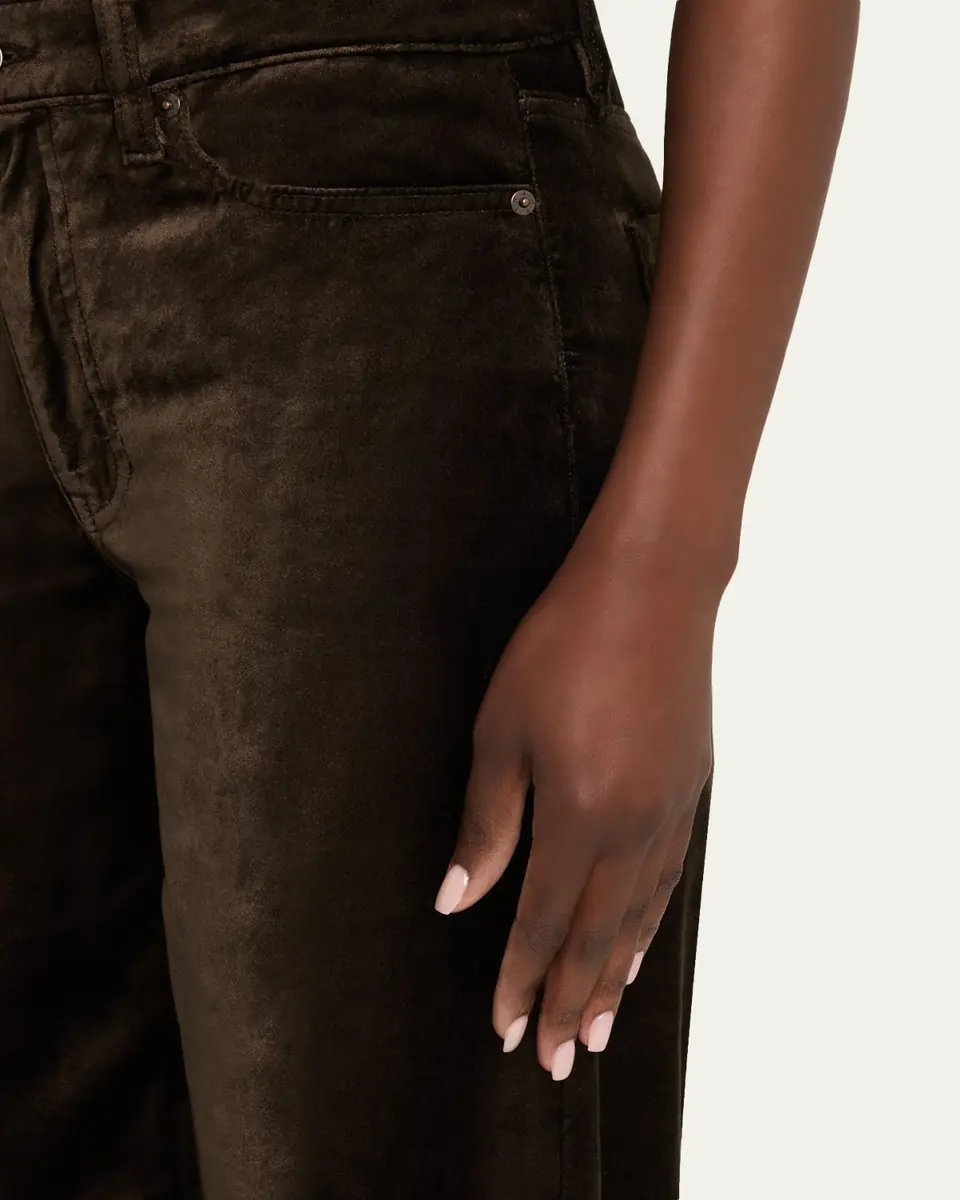 Frame Le Slim Palazzo Velvet Jeans | Thumbnail 5 Frame Le Slim Palazzo Velvet Jeans | Thumbnail 5