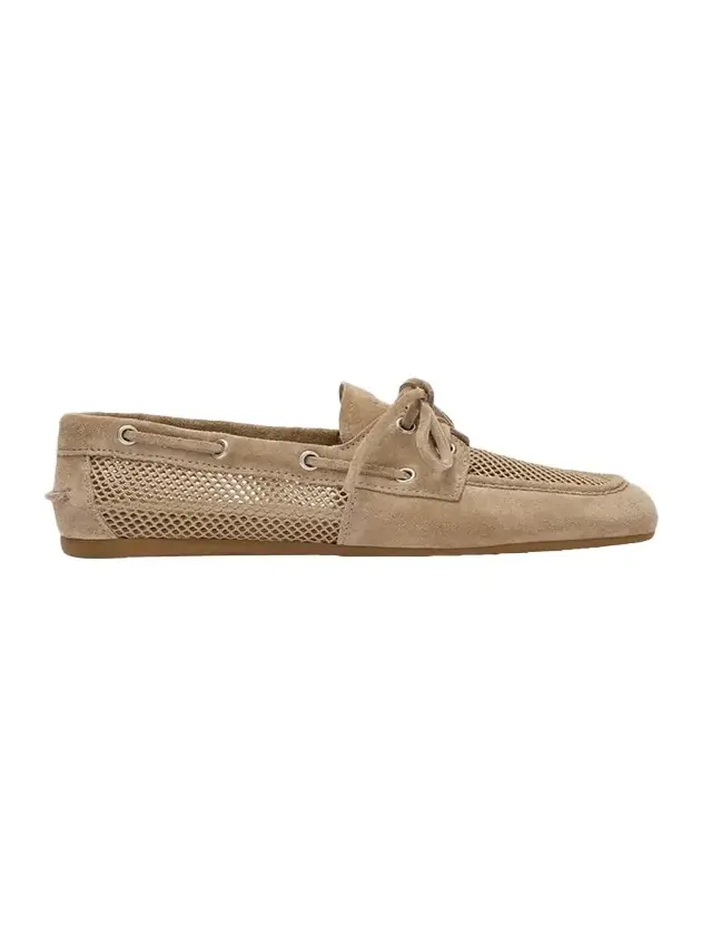 Suede Mesh Moccasins