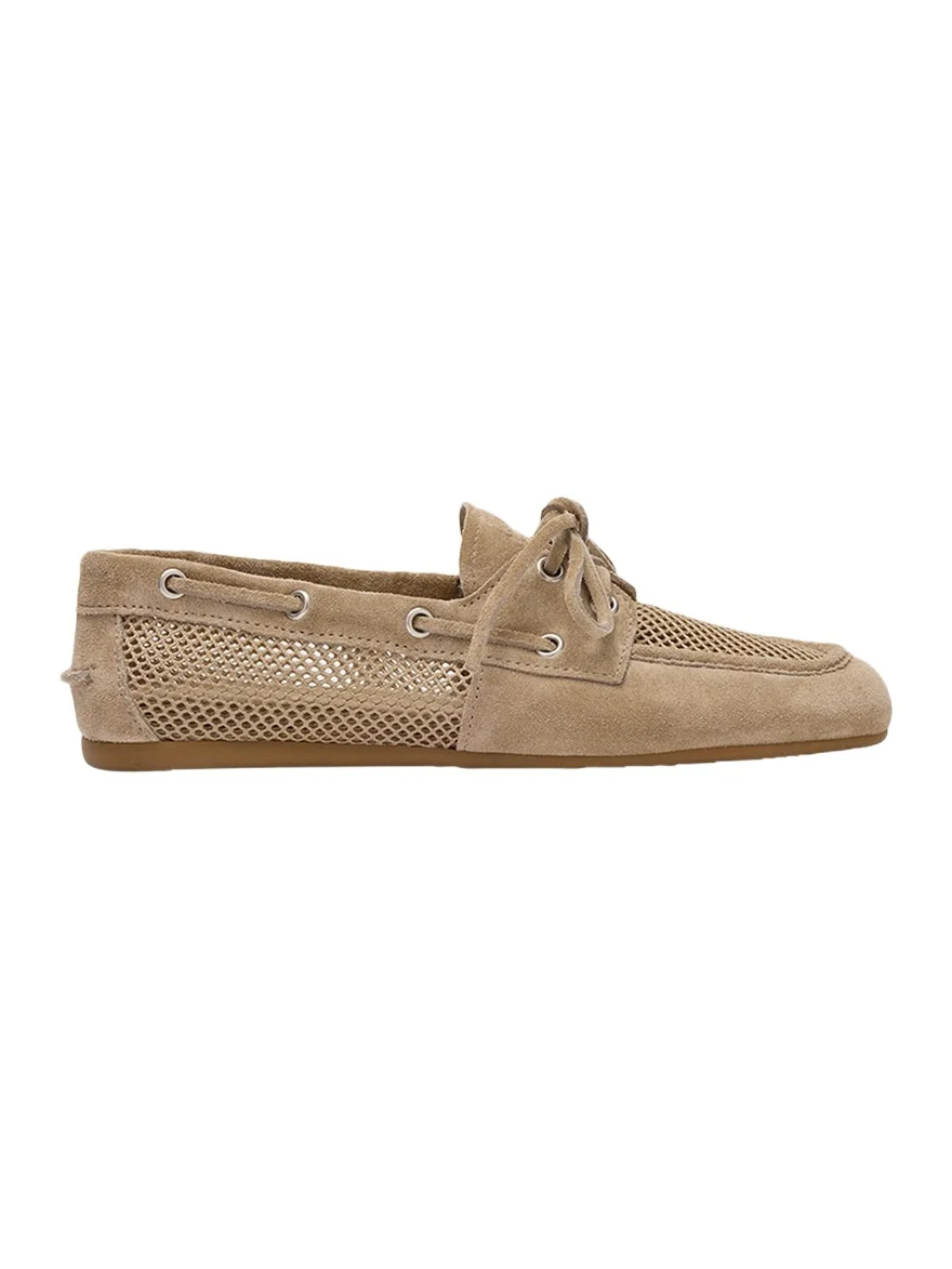 Suede Mesh Moccasins