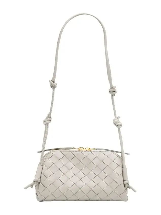 Zip Leather Pouch Shoulder Bag