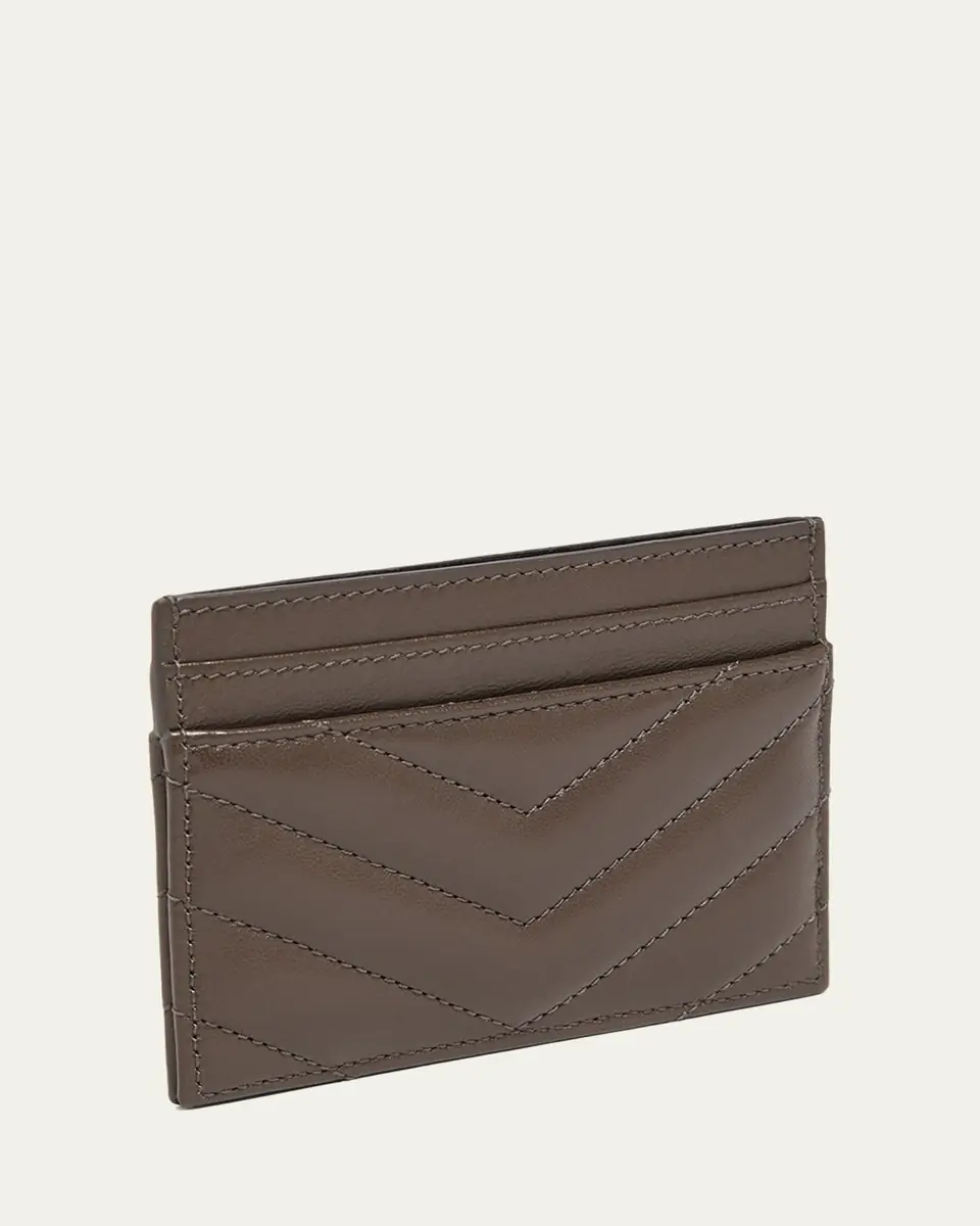 Saint Laurent Cassandre YSL Monogram Card Case in Quilted Smooth Leather | Thumbnail 7