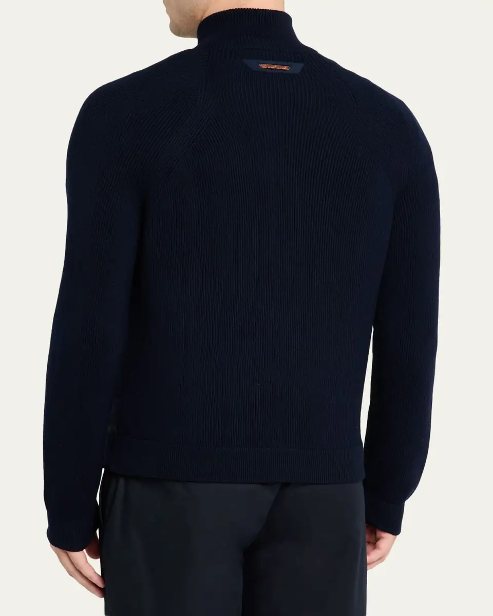 Sease Men's Dinghy Cashmere Rib Reversible Rollneck Sweater | Thumbnail 3 Sease Men's Dinghy Cashmere Rib Reversible Rollneck Sweater | Thumbnail 3