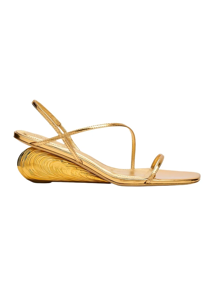 Bridget Metallic Wedge Strappy Sandals Bridget Metallic Wedge Strappy Sandals