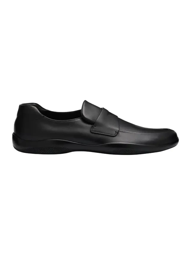 Prada Men's Toblach Calf Leather Loafers