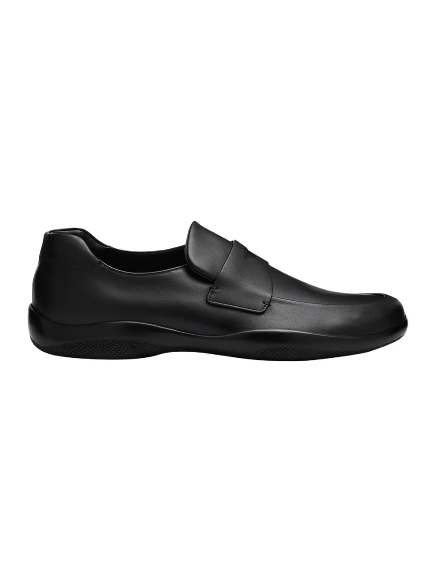 Prada Men's Toblach Calf Leather Loafers