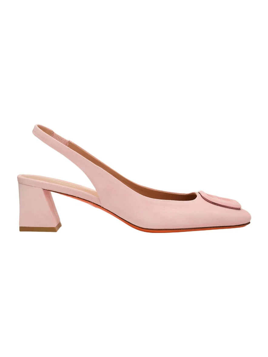 50mm Buckle Suede Slingback Pumps 50mm Buckle Suede Slingback Pumps