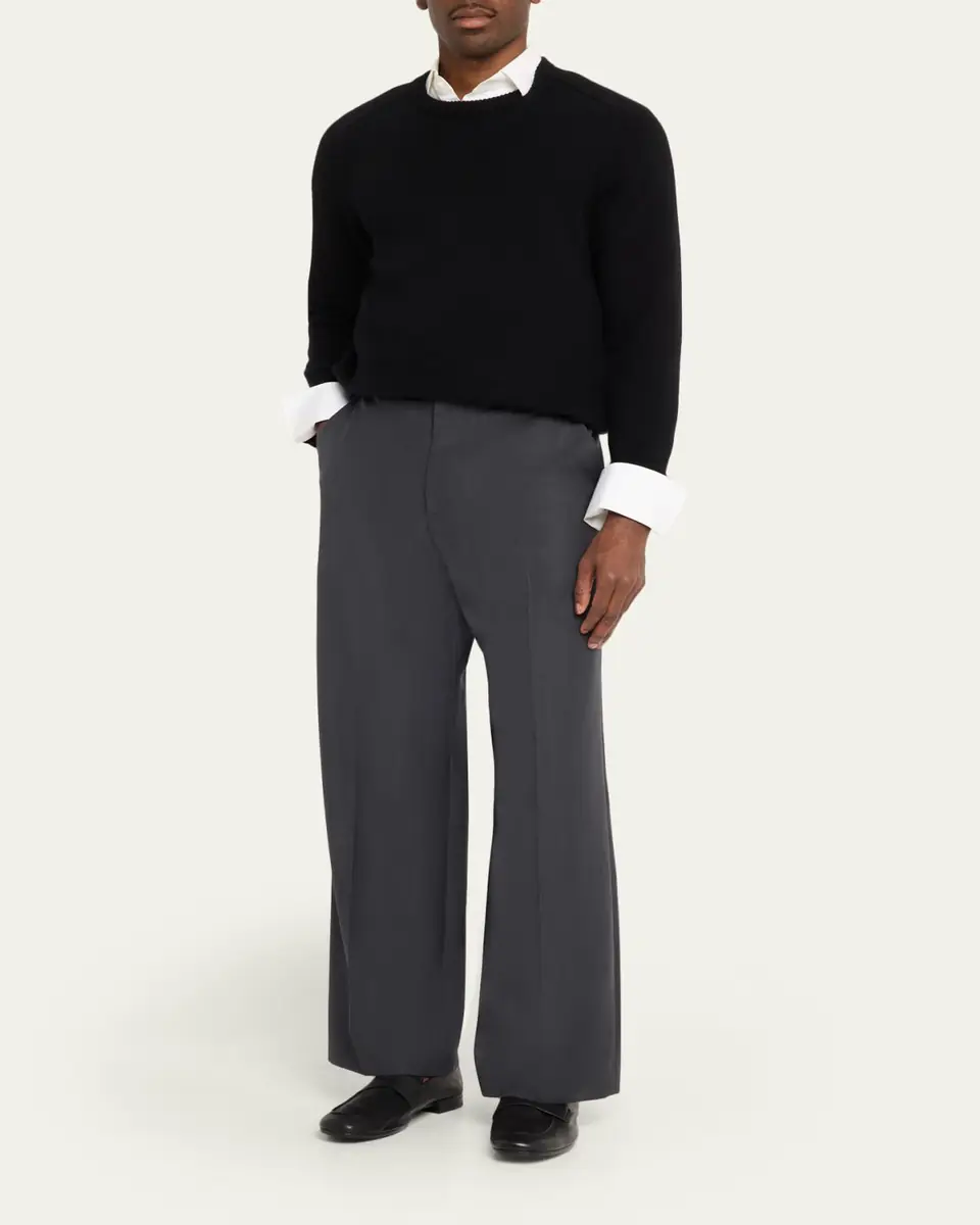 Prada Men's Goat Leather Penny Loafers | Thumbnail 3 Prada Men's Goat Leather Penny Loafers | Thumbnail 3