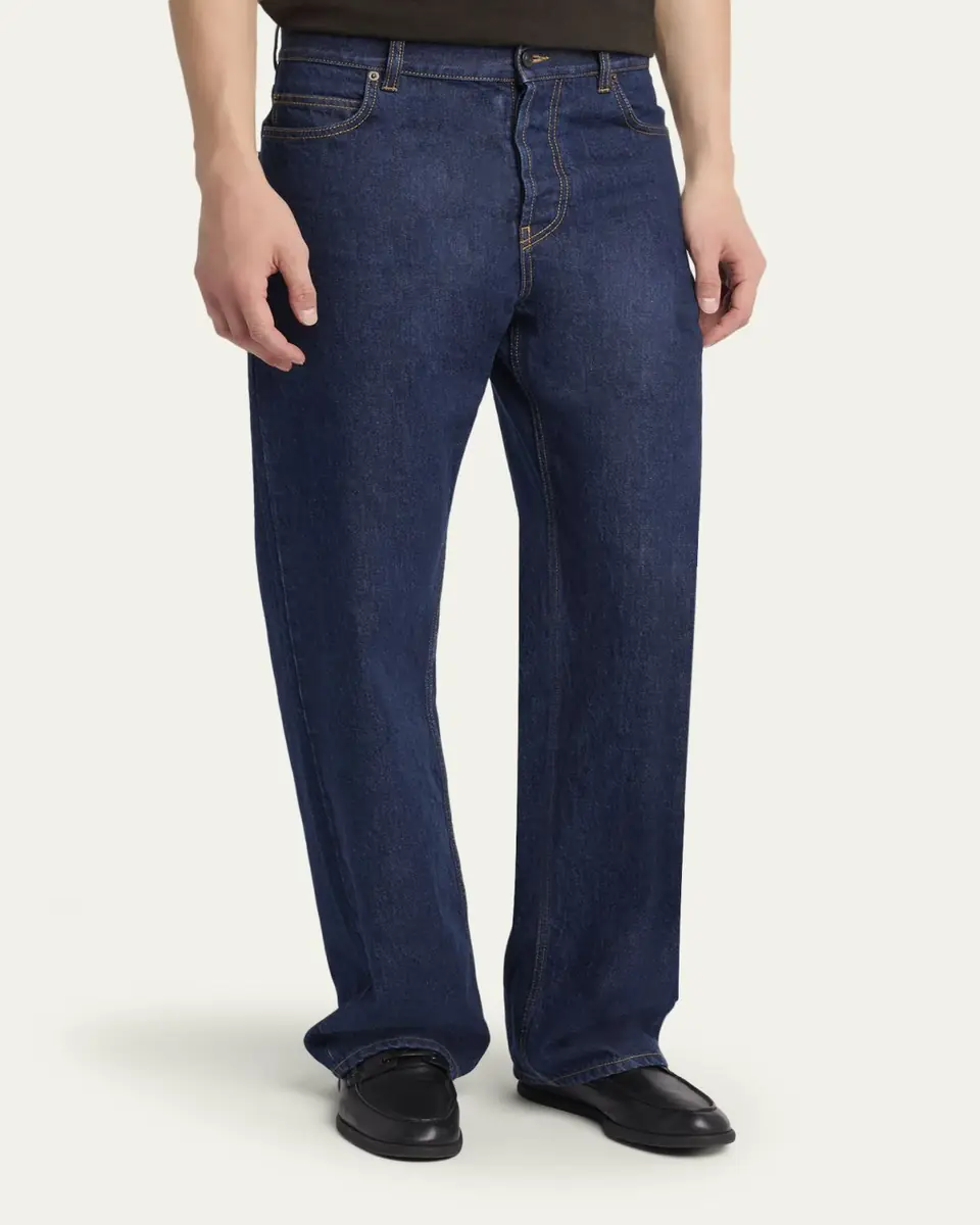 THE ROW Men's Rossen Straight-Leg Jeans | Thumbnail 4 THE ROW Men's Rossen Straight-Leg Jeans | Thumbnail 4