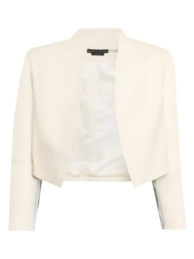 New Harvey Leather Open-Front Jacket New Harvey Leather Open-Front Jacket