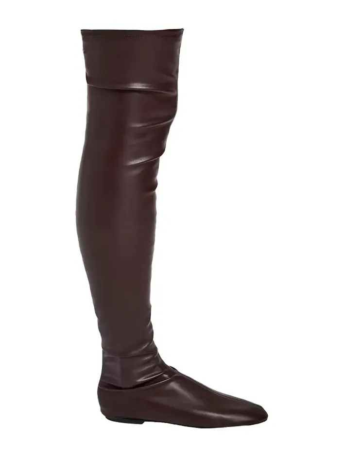 Tee Stretch Faux Leather Over-The-Knee Boots Tee Stretch Faux Leather Over-The-Knee Boots