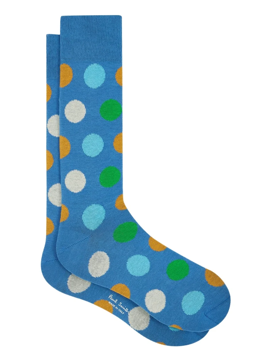 Men's Mike Large Polka Dot Cotton Crew Socks Men's Mike Large Polka Dot Cotton Crew Socks