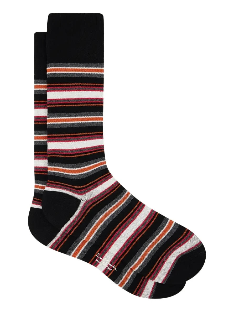 Paul Smith Men's Mixed Stripe Crew Socks