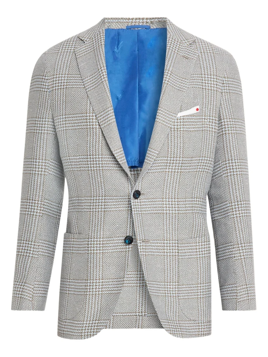 Men's Cashmere and Linen Houndstooth Check Sport Coat Men's Cashmere and Linen Houndstooth Check Sport Coat