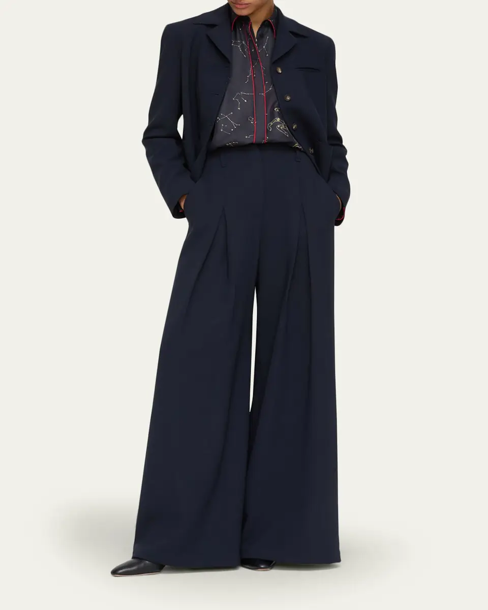 Lafayette 148 New York x The Morning Show Warren Wide-Leg Wool Pants | Thumbnail 2