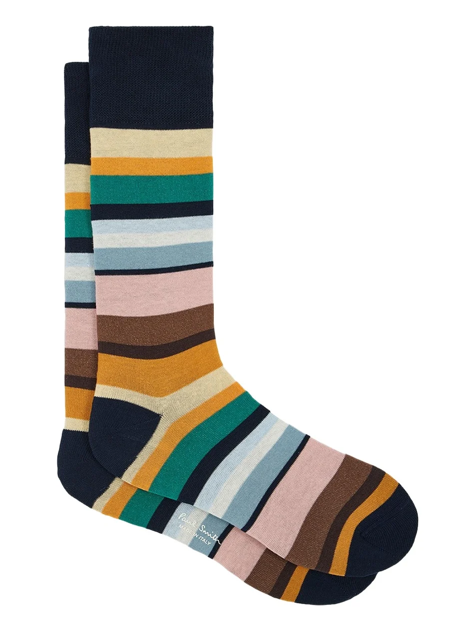 Men's Marek Color-Block Cotton Crew Socks