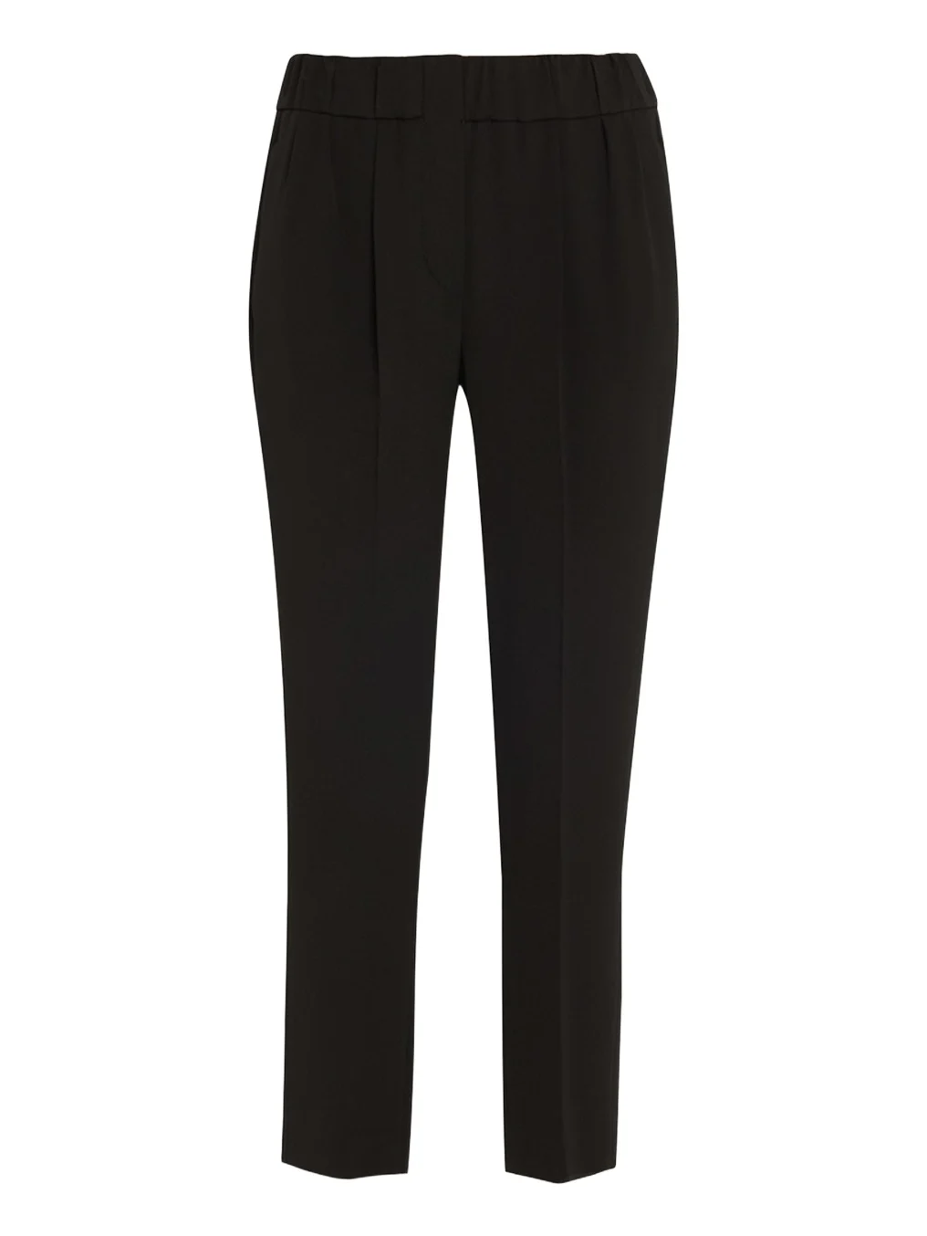 Brunello Cucinelli Crepe Cady Slim-Leg Ankle Pull-On Pants