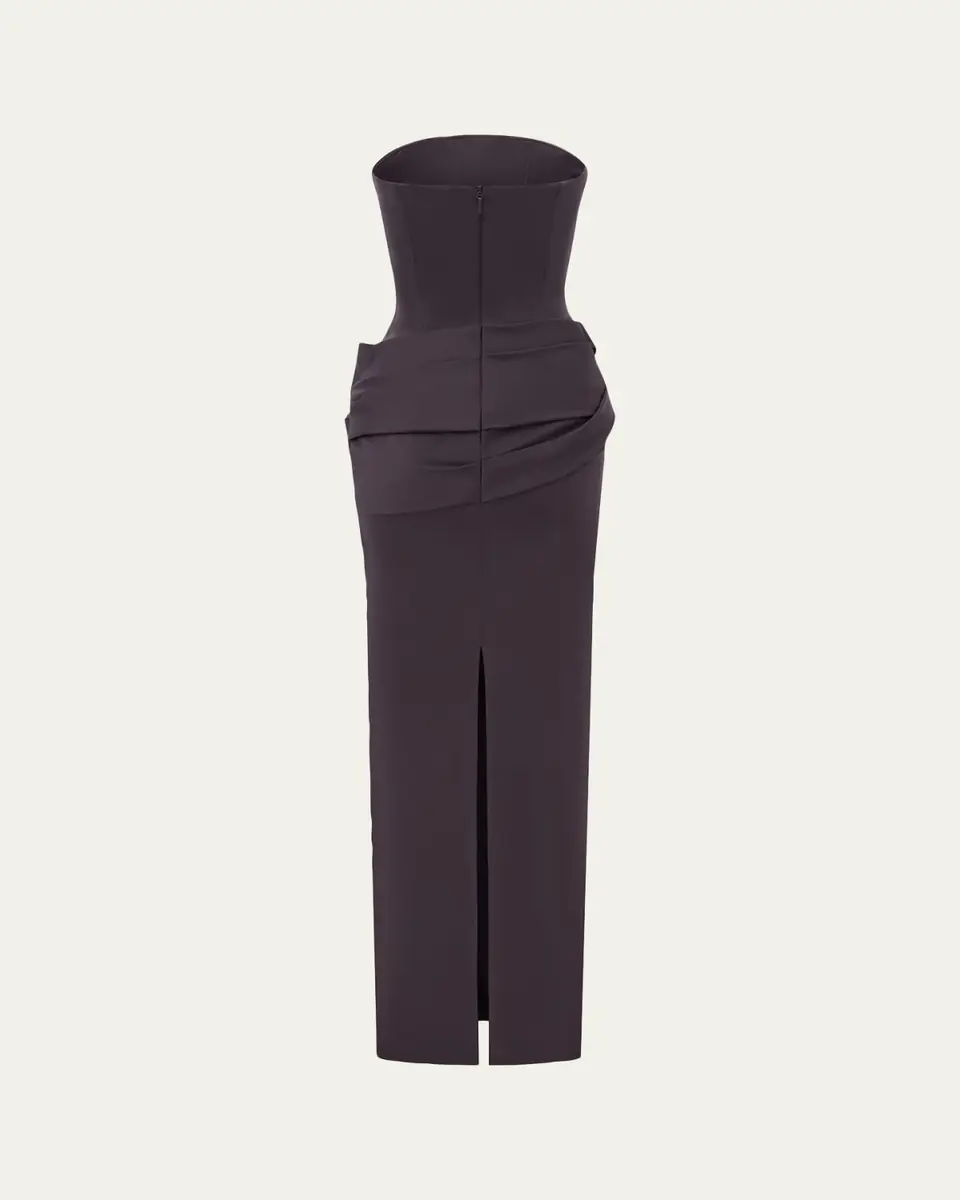 Alex Perry Strapless Corset Draped Column Gown | Thumbnail 2 Alex Perry Strapless Corset Draped Column Gown | Thumbnail 2