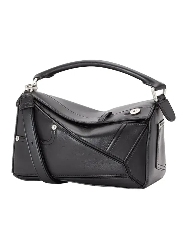 Puzzle Small Top-Handle Bag in Leather