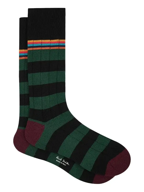 Men's Artist Stripe Colorblock Crew Socks Men's Artist Stripe Colorblock Crew Socks