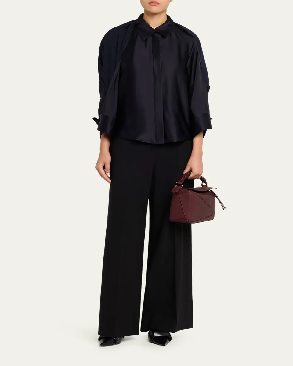 Loewe Puzzle Small Woven Top-Handle Bag in Leather | Thumbnail 5 Loewe Puzzle Small Woven Top-Handle Bag in Leather | Thumbnail 5