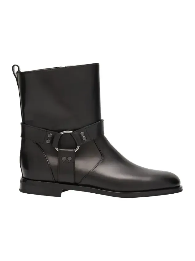 Calica Leather Moto Ankle Booties Calica Leather Moto Ankle Booties