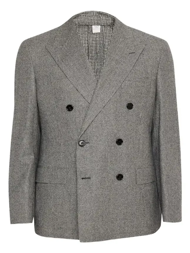Burberry Men's Puppytooth Check Wool Tailored Jacket