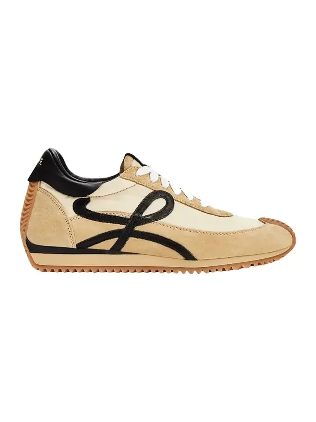 Flow Runner Suede and Leather Sneakers