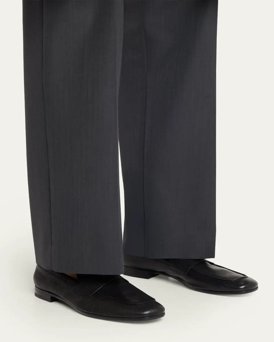 Prada Men's Goat Leather Penny Loafers | Thumbnail 7 Prada Men's Goat Leather Penny Loafers | Thumbnail 7