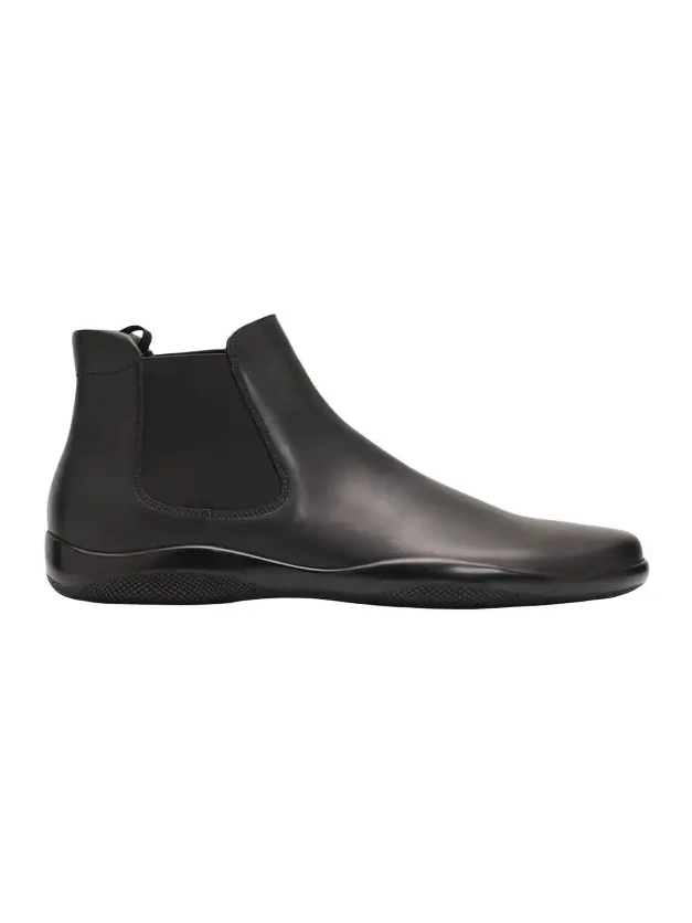 Prada Men's Toblach Leather Chelsea Boots