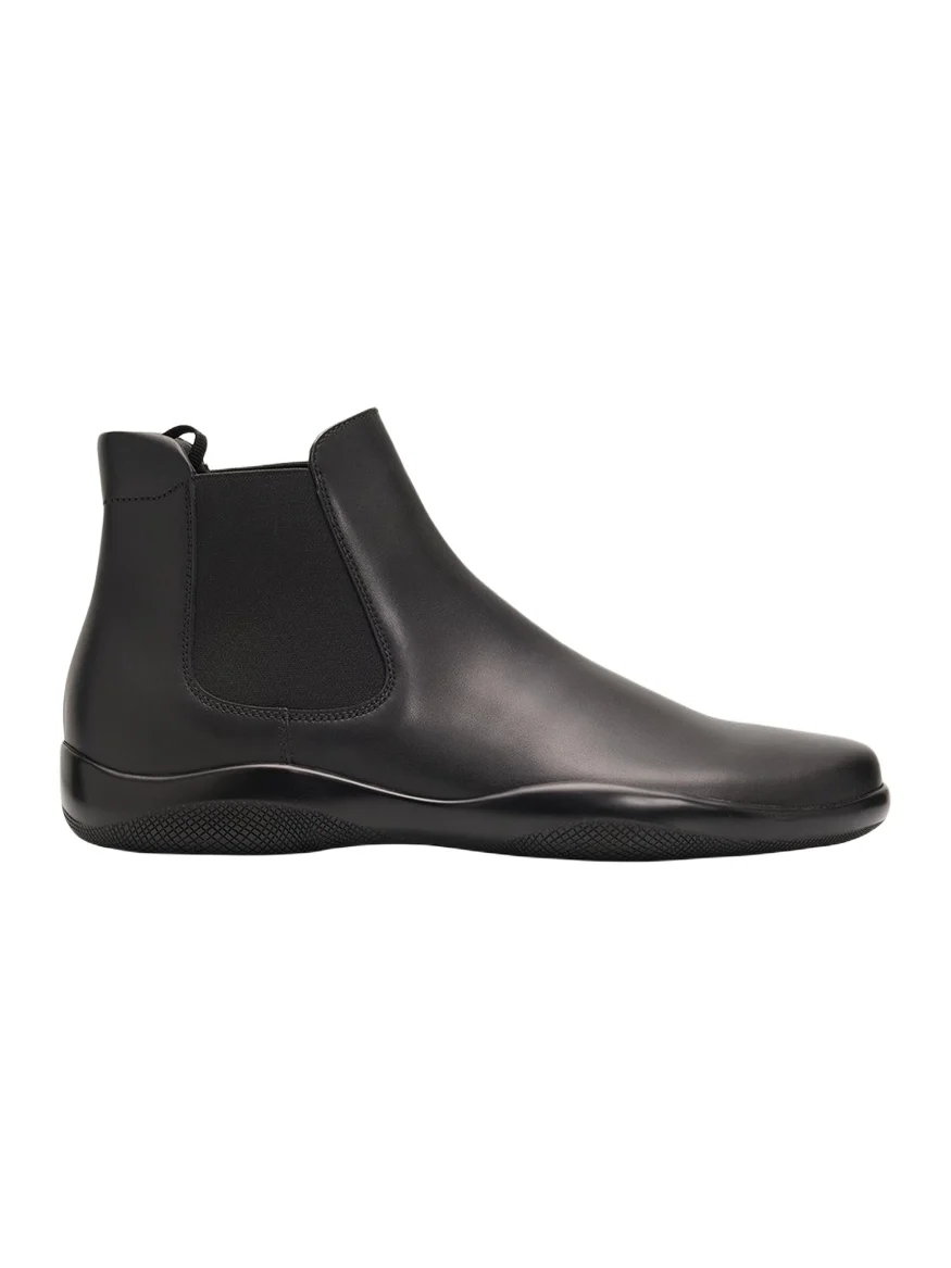Prada Men's Toblach Leather Chelsea Boots
