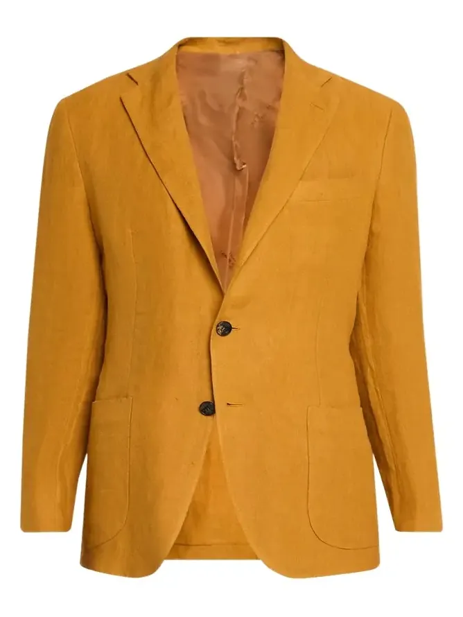 Kiton Men's Exclusive Deconstructed Linen Blazer
