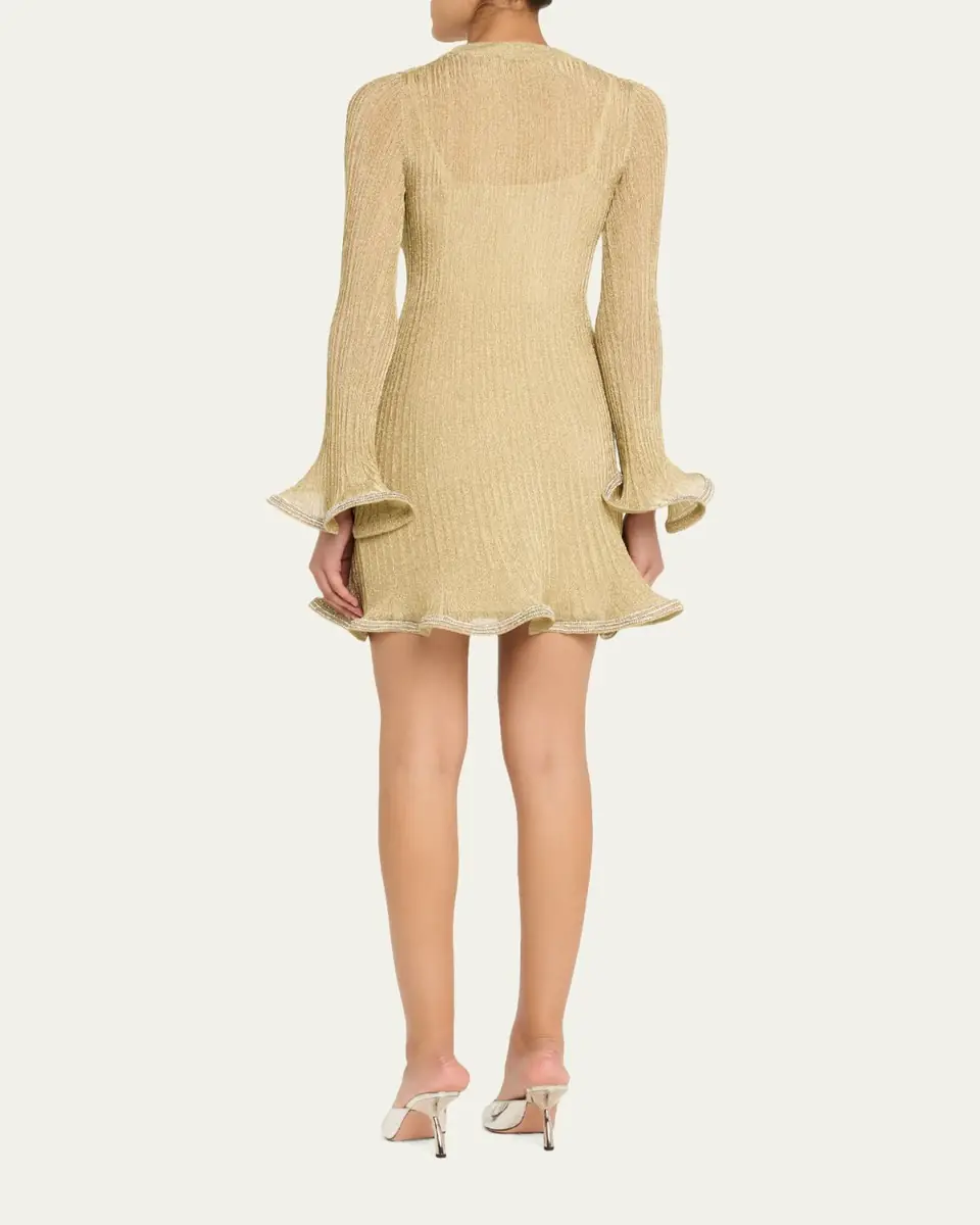 Simkhai Zelda Embellished Knit Mini Dress | Thumbnail 3