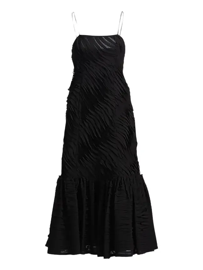 Augustina Textured-Pleat Maxi Dress Augustina Textured-Pleat Maxi Dress