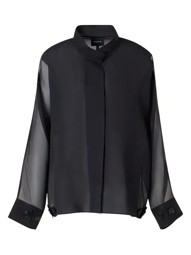 Huma Silk Georgette Oversized Parka Jacket