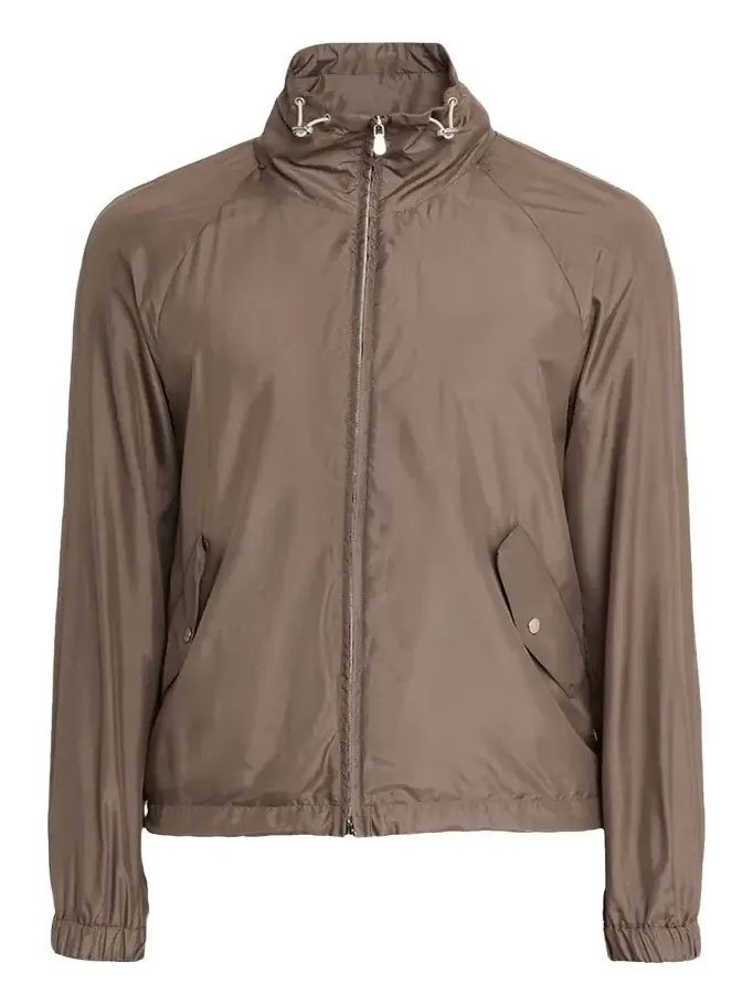 Brunello Cucinelli Men's Unlined Hooded Full-Zip Jacket