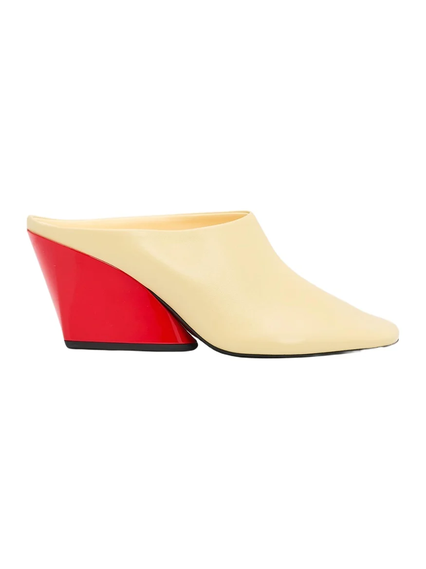 Proenza Schouler Slant Leather Mules