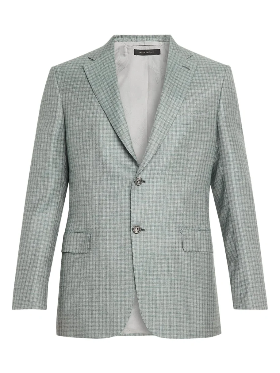 Men's Ravello Cashmere-Silk Check Blazer