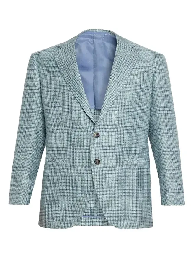 Men's Plaid Cashmere-Blend Sport Jacket Men's Plaid Cashmere-Blend Sport Jacket