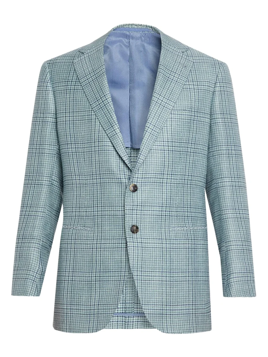 Men's Plaid Cashmere-Blend Sport Jacket Men's Plaid Cashmere-Blend Sport Jacket
