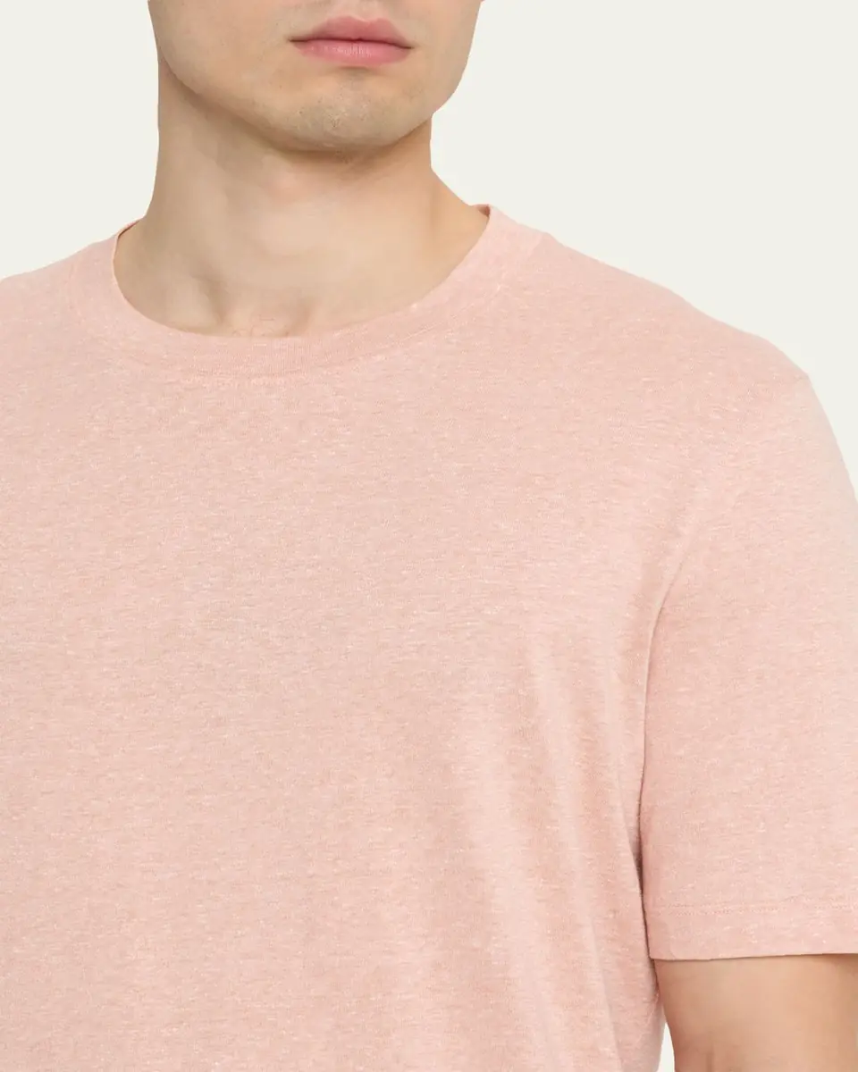 Brunello Cucinelli Men's Classic Fit Cotton Crewneck T-Shirt | Thumbnail 5 Brunello Cucinelli Men's Classic Fit Cotton Crewneck T-Shirt | Thumbnail 5